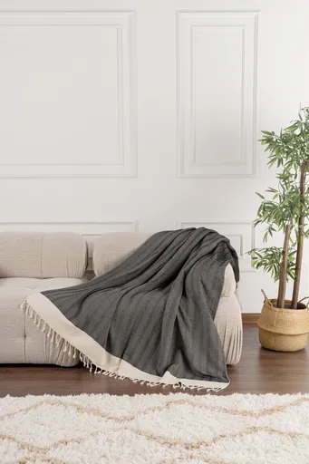 Cuvertura de pat, L'essentiel Maison, Baliksirti, Negru