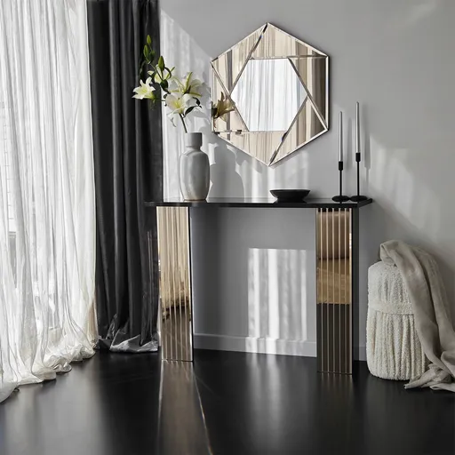 Dulap, Hanah Home, Dresser 3B, 105x80x34 cm, Bronz