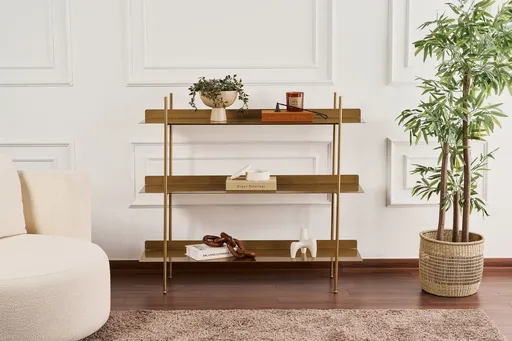 Raft universal, Hanah Home, Shb-015-A, 120x34x106 cm, Auriu