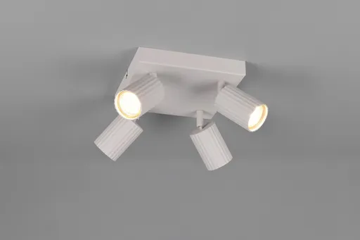 Plafoniera Soka, TRIO, 20x20x14.5 cm, 10W, 4x GU10, metal, gri