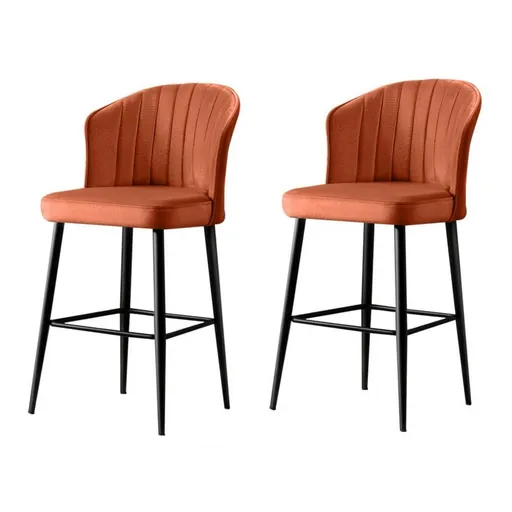 Set de scaune de bar Rubi Tile Red and Black, 2 buc., 2 buc.