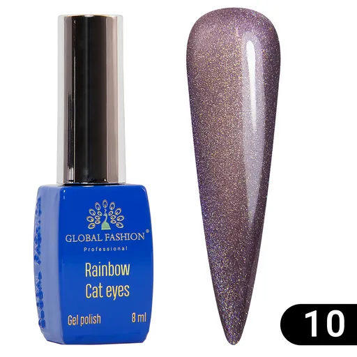 Oja Semipermanenta Rainbow Laser Cat Eyes 8 ml, 10, TPO Free