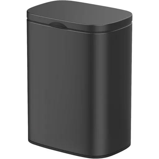 Wenko Coș de gunoi de perete Sare 5 l, negru, negru