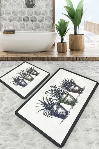 Set covorase de baie, L'essentiel Maison, Koule, Poliester, Multicolor