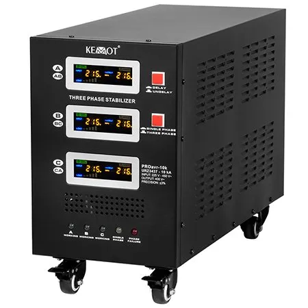 Stabilizator tensiune cu servomotor trifazat 10KVA / 7000W PROAVR-10K KEMOT URZ3437