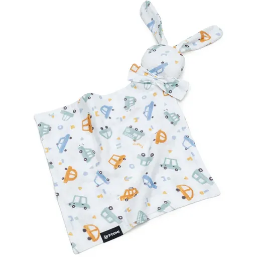 T-TOMI BIO Muslin Cuddle Cloth jucărie de adormit Traffic 1 buc