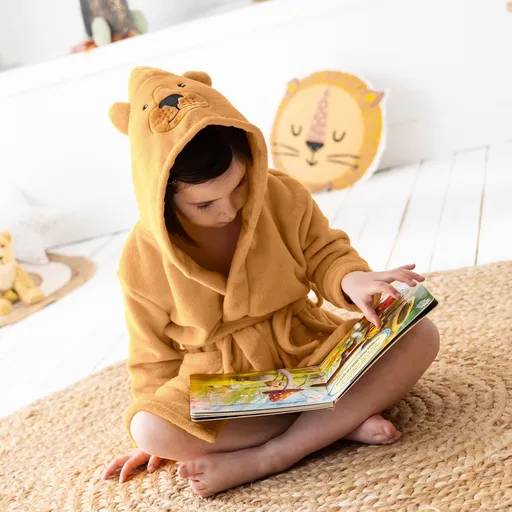 Halat de baie pentru copii "ursuleț de pluș" cu glugă