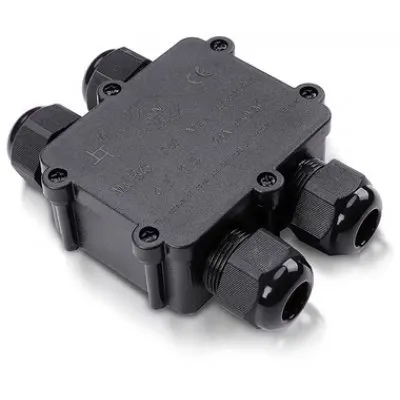 Conector terminal 4PINI 8-12MM IP68 - negru V-TAC SKU-5982
