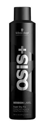 Fixativ Profesional cu Fixare Puternica pentru Par Schwarzkopf Osis+ Session Label Super Dry Fix, 500 ml