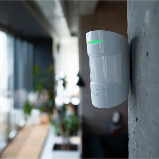 Detector PIR si spargere geam, wireless, AJAX CombiProtect WH