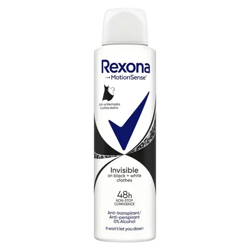 Rexona Spray antiperspirant Invisible Black+White 150 ml