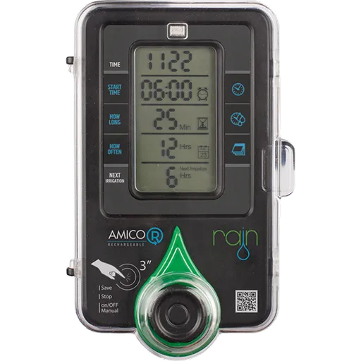 Programator automat pentru sisteme de irigare, 40 l/min, 1 zona, 1 program, AMICO R si R2 cu baterie LI-ion