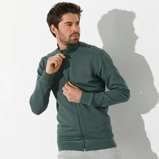 Hanorac cu fermoar în culoare uni