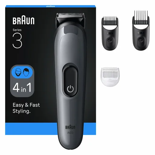 Braun Trimmer multifuncțional 4în1 Series 3 AIO3500 Grey