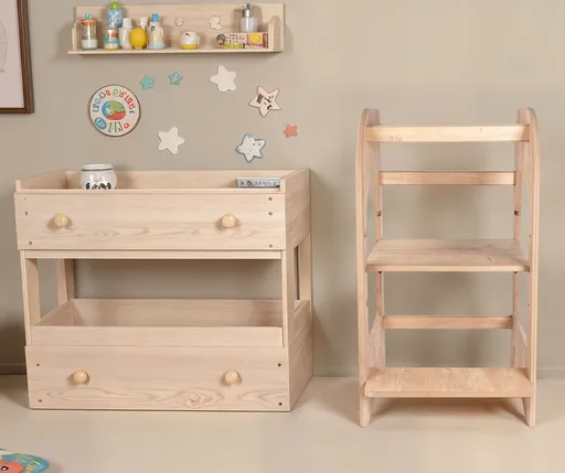 Turn de invatare, Hanah Home, BLTYZ-AKTV036, 50x90x50 cm, Stejar