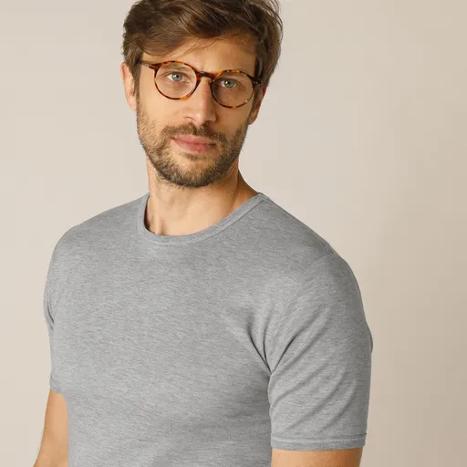 Set de 2 tricouri Thermoperle cu guler rotund și mâneci scurte, foarte călduroase