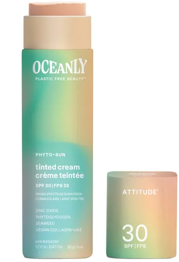 Attitude Cremă hidratantă tonifiantă SPF 30 Oceanly (Tinted Cream) 30 g