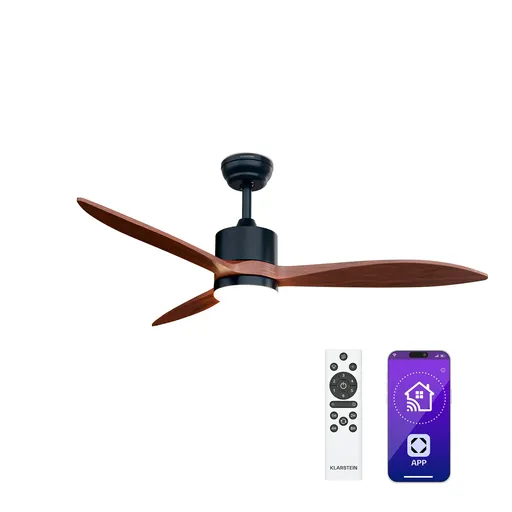 Klarstein SkyBreeze Smart ventilator de tavan, Utilizare interioară și exterioară, Control inteligent, IP44, 40 dB
