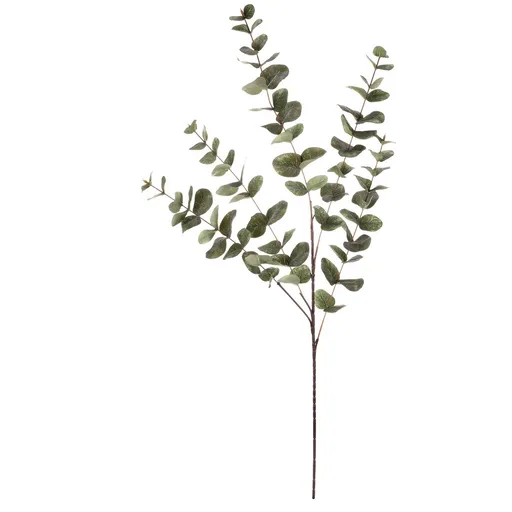 Eucalipt - ramură artificială, frunze mari, 100cm, verde