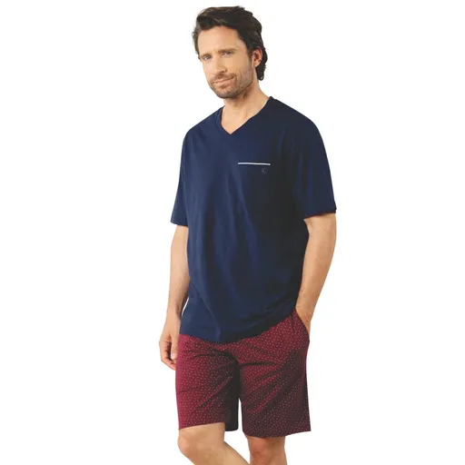 Pijamale cu decolteu în V și pantaloni scurți Business Eminence