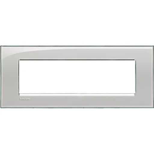 Rama ornament 7 module Bticino Living Light LNA4807KG, gri gheata