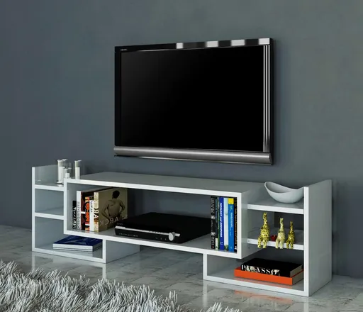Comoda TV, Hanah Home, Sema, 115x38.2x29.6 cm, Alb