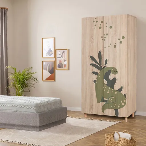 Dulap pentru haine, Hanah Home, Lidya 2 -902, 90x192x52 cm, Sonomo