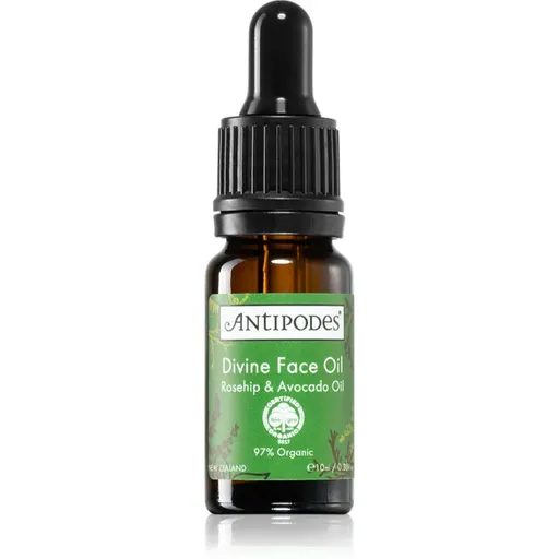 Antipodes Divine Face Oil Rosehip & Avocado Oil ser protector impotriva primelor semne de imbatranire ale pielii 10 ml