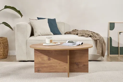 Masuta de cafea, Hanah Home, Soleil, 90x40x90 cm, Maro