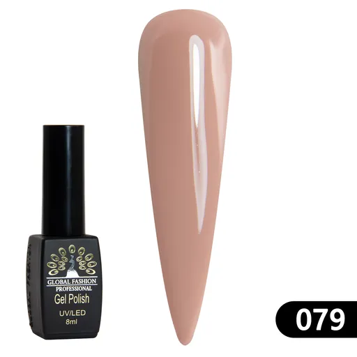 Gel Lacquer Global Fashion Black Elite 8 ml - 079, TPO Free
