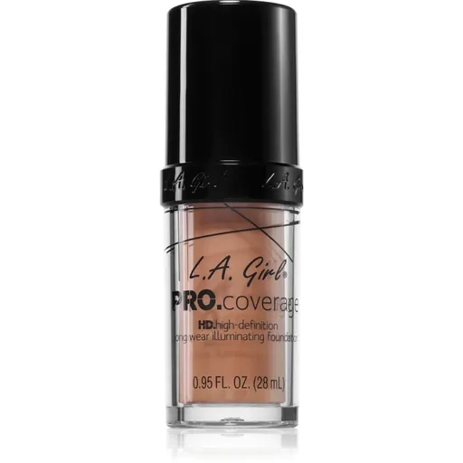 L.A. Girl Cosmetics PRO. Coverage fond de ten lichid iluminator culoare Natural 28 ml
