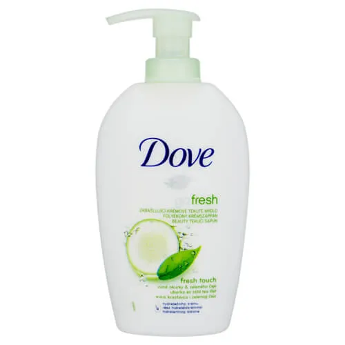Dove Săpun lichid cremos de înfrumusețare cu parfum de castraveți și ceai verde Go Fresh (Fresh Touch) Umple din nou 500 ml