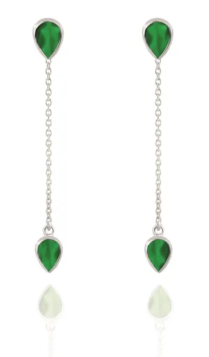 Beneto Exclusive Cercei lungi fermecători din argint cu agate ACHAGUP2719