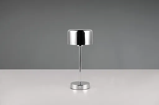 Lampa de masa Jeff, RL, 12.6x30 cm, 1.5W, 1x SMD, metal, argintiu