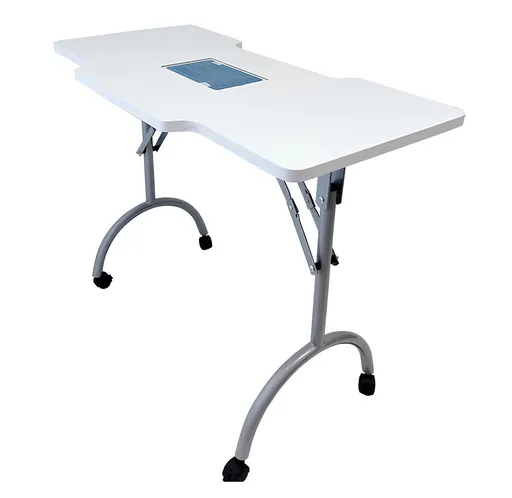 Masa Manichiura cu Aspirator Incorporat si Roti - 94 x 41x 70 cm + Cadou 2x Saci Rezerva Aspirator 9007