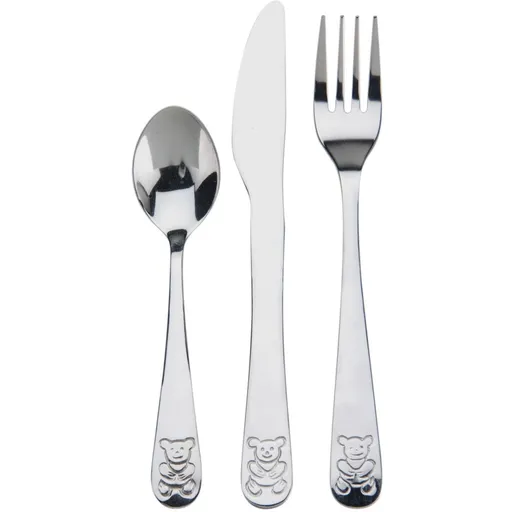 Tacâm copii Animale, roz, 3 buc.