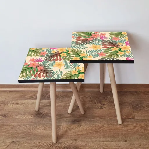 Set masute 2 piese, Hanah Home, 2Shp20, Multicolor