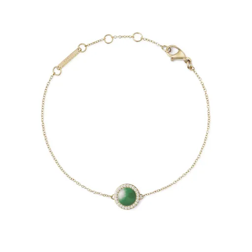 Daniel Wellington Brățară placată cu aur cu jad și cristale DW00401424
