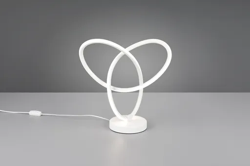 Lampa de masa Lando, RL, 28x12x28 cm, 8W, 1x SMD, metal, alb mat