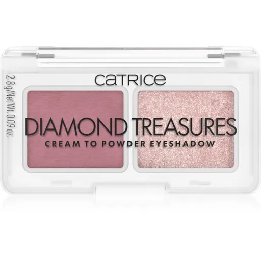 Catrice Diamond Treasures duo fard ochi culoare 020 Fairy Dust 2.8 g
