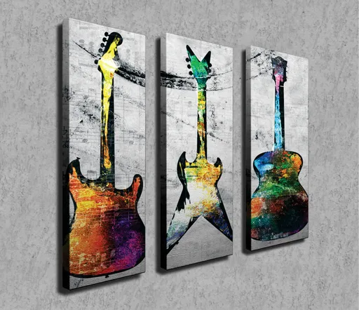 Tablou decorativ, CU13, Cadru: 100% LEMN (grosime: 3 cm), Multicolor