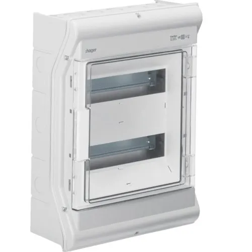 Tablou Vector 24M IP54/65 aparent, protectie UV Hager VE212PN