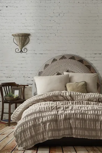 Cuvertura matlasata dubla, L'essentiel Maison, Apollo, Bej