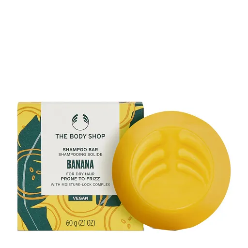 The Body Shop Șampon solid pentru părul creț Banana (Shampoo Bar) 60 g