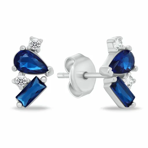 Brilio Silver Cercei frumoși din argint cu zircon cubic EA1170WB