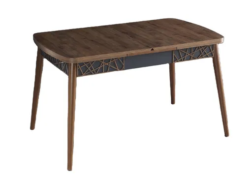 Masa extensibila, Hanah Home, Amalfi Motif, 131.5x79.5x76.5 cm, PAL, Maro