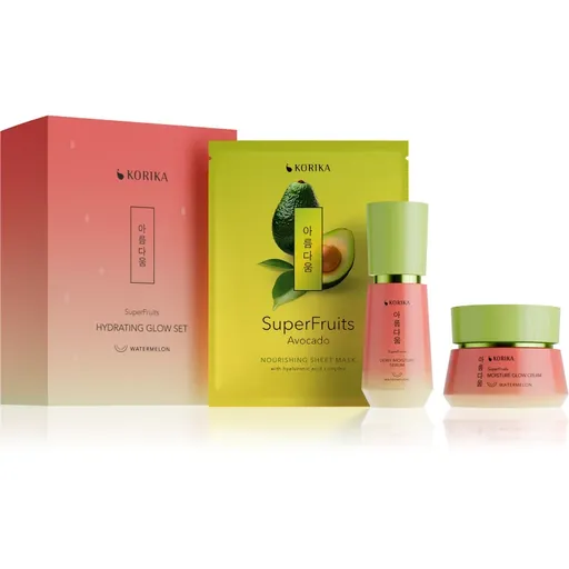 KORIKA SuperFruits Hydrating Glow set 3 pcs set cadou pentru hidratare intensa