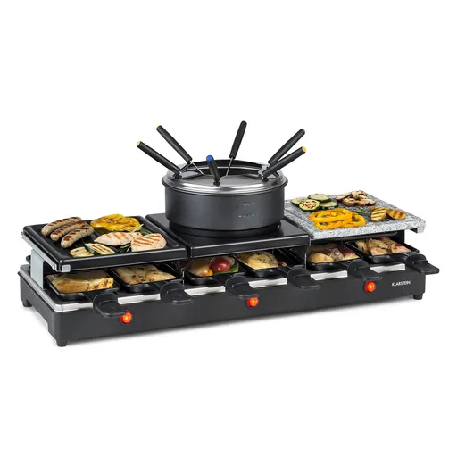 Klarstein Fonduelette XL, 3 în 1 raclette grill