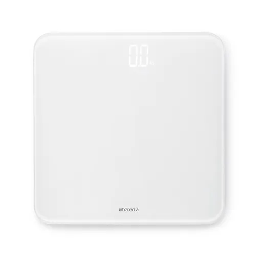 Cântar electronic Brabantia ReNew 1003496, Până la 180 kg, afișaj LCD, bază antiderapantă, alb