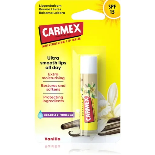 Carmex Vanilla balsam pentru buze cu efect hidratant SPF 15 4.25 g